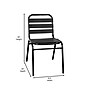 Flash Furniture Lila Indoor-Outdoor Restaurant Stack Chair, Black (TLH015CBK)~#|#~sp202726000_sc7