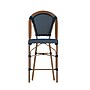 Flash Furniture Bordeaux Stackable Indoor/Outdoor French Bistro Counter Stool, Navy/White, 2 Pack (2SDAD64201CSNW)~#|#~sp202726090_sc7