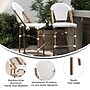 Flash Furniture Lourdes Stackable Indoor/Outdoor French Bistro Barstools, White/Gray, 2 Pack (2SDAD64201FBSWG)~#|#~sp202726098_sc7