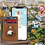 SaharaCase Slim Genuine Leather Wallet Case for Apple AirTag, Brown (AT00035)~#|#~sp202726466_sc7