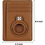SaharaCase Slim Genuine Leather Wallet Case for Apple AirTag, Brown (AT00035)~#|#~sp202726467_sc7