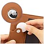SaharaCase Genuine Leather Wallet Case for Apple AirTag, Brown (AT00038)~#|#~sp202726476_sc7