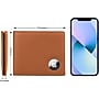 SaharaCase Genuine Leather Wallet Case for Apple AirTag, Brown (AT00038)~#|#~sp202728892_sc7