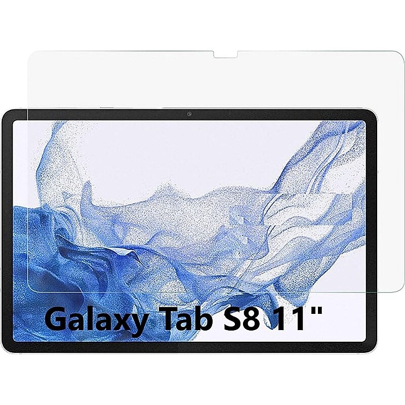 SaharaCase ZeroDamage Ultra Strong Tempered Glass Screen Protector for Samsung Galaxy Tab S8, Clear (ZD-T00024) image 1