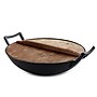 MegaChef Cast Iron 14 Inches Wok, Black (MCCI-800)~#|#~sp202798743_sc7