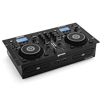 Gemini CD/Mixer Combo Player with Bluetooth Input, Black (CDM-4000BT)