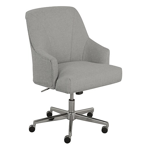Serta Leighton Fabric Home Office Chair, Light Gray (48371) Staples