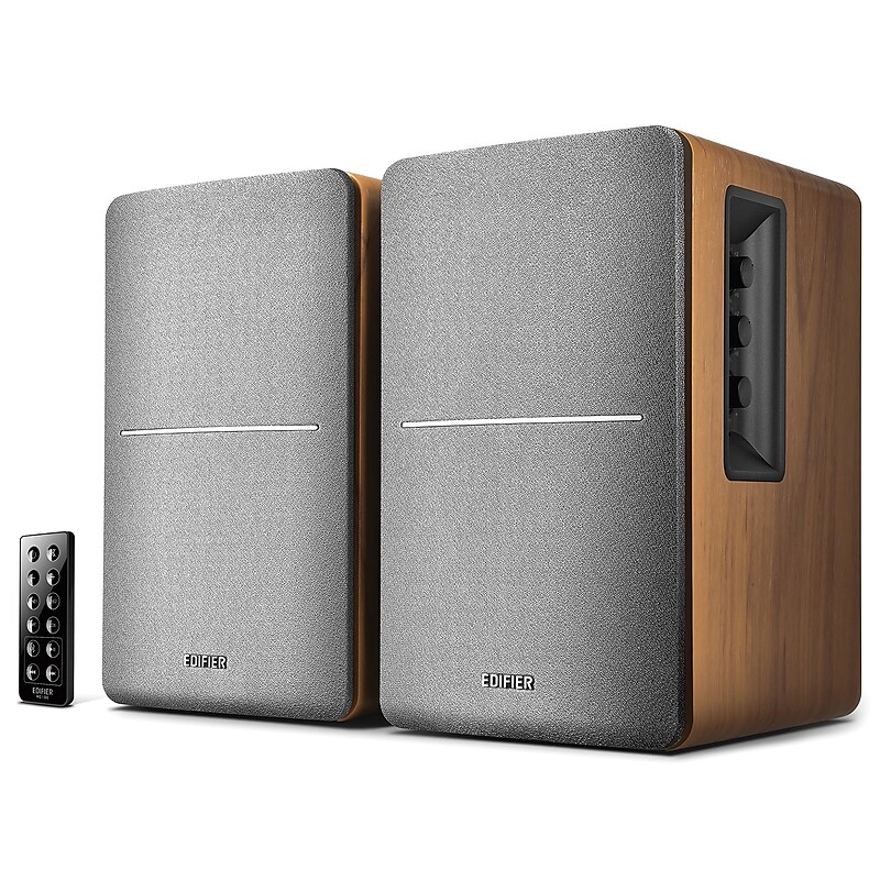 Edifier R1280DB 42-Watt-RMS Amplified Bluetooth Bookshelf Speaker System, Brown (EEC4003066) image 1