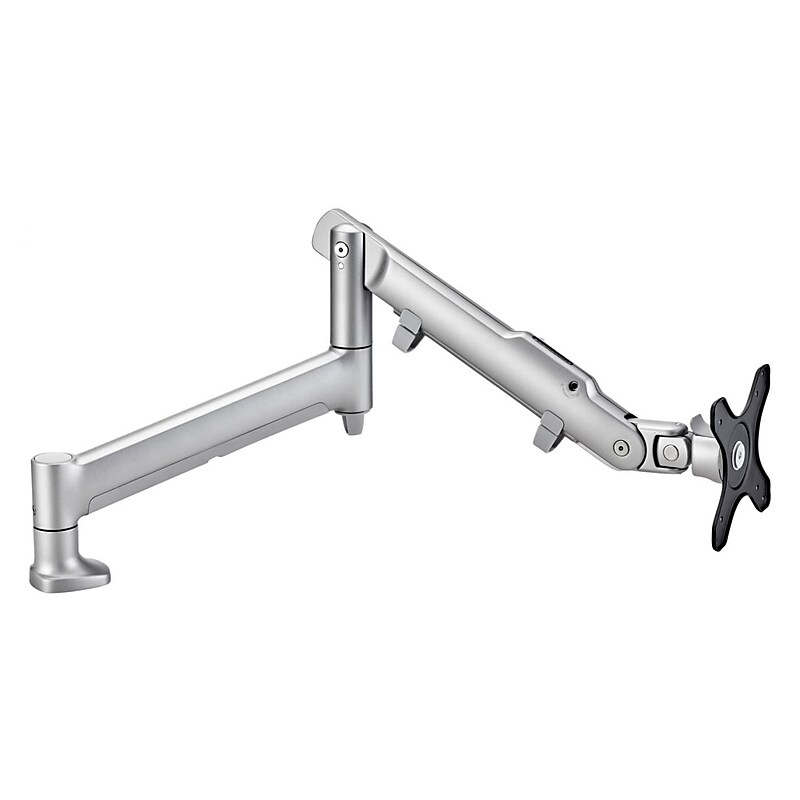 Atdec Adjustable Monitor Arm Desk Mount, Up to 32" Monitor, Silver (AWMS-DB-F-S) image 1