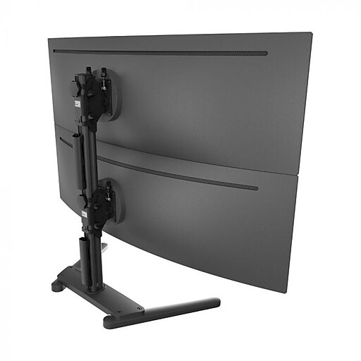 Atdec Adjustable Heavy Duty Dual Vertical Monitor Mount for Monitors Up