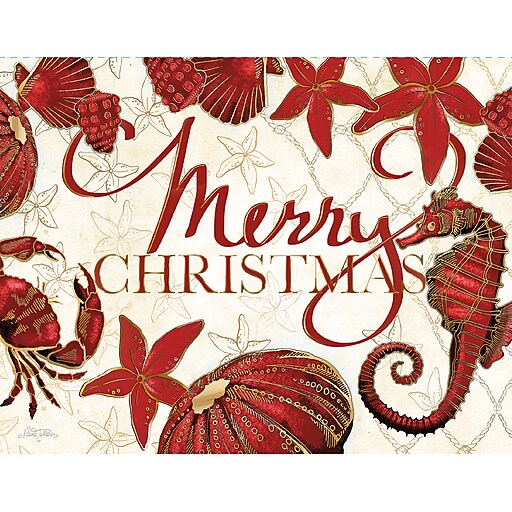 LANG SEABOARD HOLIDAY BOXED CHRISTMAS CARDS 1004819 At Staples