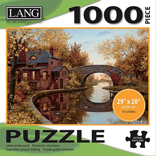 LANG HOUSE BY THE RIVER PUZZLE 1000 PC (5038016) Staples