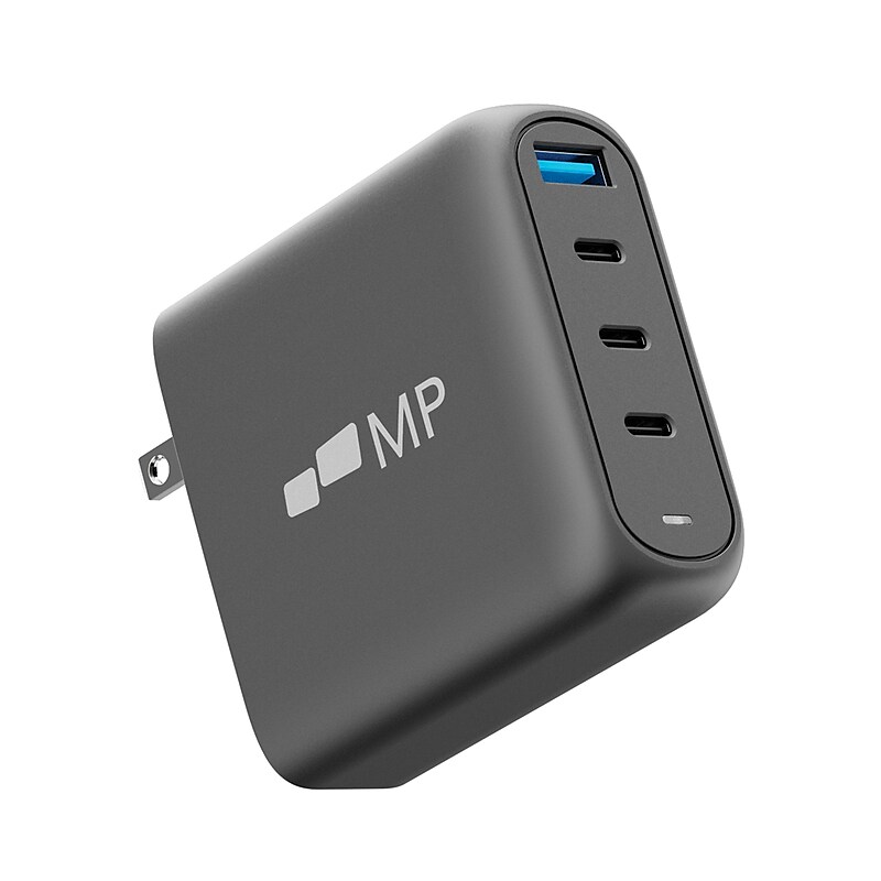 Mobile Pixels Inc. USB-C and USB-A Wall Charger, 100-Watt, Black (117-1001P01) image 1
