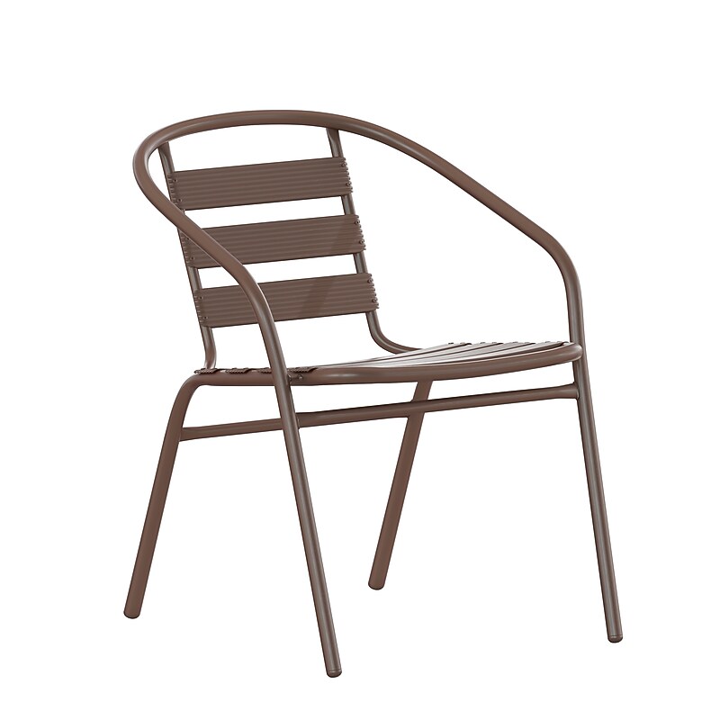 Flash Furniture Lila Restaurant Stack Chair, Bronze (TLH017CBZ) image 1