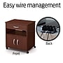 South Shore Axess Vertical Microwave Cart on Wheels, Royal Cherry (10015)~#|#~sp20457991_sc7