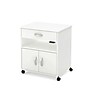 South Shore Axess Printer Cart on Wheels, Pure White (9049691)~#|#~sp20457994_sc7
