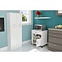 South Shore Axess Printer Cart on Wheels, Pure White (9049691)~#|#~sp20457996_sc7