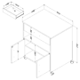 South Shore Axess Printer Cart on Wheels, Pure White (9049691)~#|#~sp20457997_sc7