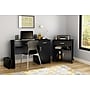 South Shore Axess Vertical Microwave Cart on Wheels, Pure Black (10013)~#|#~sp20458016_sc7