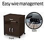 South Shore Axess Vertical Microwave Cart on Wheels, Chocolate (10014)~#|#~sp20458023_sc7
