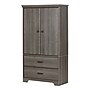 South Shore Versa 2-Door Armoire with Drawers, Gray Maple (10604)~#|#~sp20460247_sc7