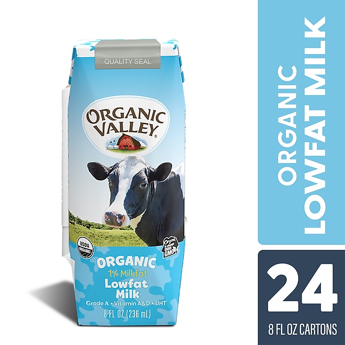 Organic Valley Aseptic Single Serve Milk, 8 Oz, 24/Pack (307-00381) Organic Valley Aseptic Single Serve Milk, 8 Oz, 24/Pack (307-00381)