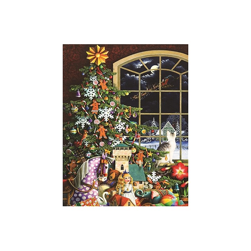 Santa's Visit 500 Piece Jigsaw Puzzle image 1