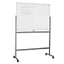 Mind Reader Mobile Double-Sided Dry-Erase Whiteboard, Aluminum Frame, 47" x 35.5" (ROLLBOARD-WHT)~#|#~sp204816252_sc7
