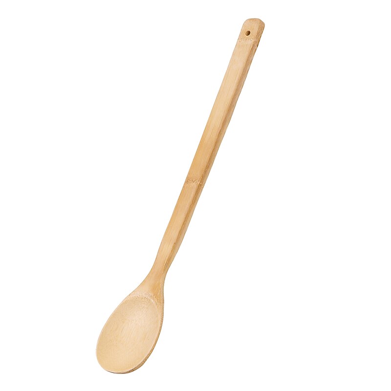 Joyce Chen Burnished Bamboo Mixing Spoon, 18" (J33-2007) image 1