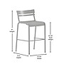 Flash Furniture Nash Modern Steel Slat-Back Barstool, Silver, 4 Pieces/Pack (4XUCH10318BSL)~#|#~sp205498484_sc7