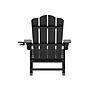 Flash Furniture Halifax Adirondack Rocking Chair with Cup Holder, Black (LEHMP104531BK)~#|#~sp205559469_sc7