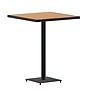 Flash Furniture Lark Commercial Grade Outdoor Bar Height Table, Faux Teak (XUHW10453232)~#|#~sp205559491_sc7