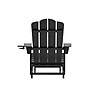 Flash Furniture Halifax Adirondack Chair with Cup Holder and Pull Out Ottoman, Black (LEHMP1045110BK)~#|#~sp205559527_sc7
