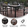Flash Furniture Finch Commercial Grade Outdoor Dining Table, Gray (SBTB269GRY)~#|#~sp205559538_sc7