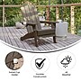 Flash Furniture Newport Adirondack Chair with Cup Holder, Brown (LEHMP104410BR)~#|#~sp205559552_sc7