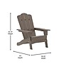 Flash Furniture Newport Adirondack Chair with Cup Holder, Brown (LEHMP104410BR)~#|#~sp205559553_sc7