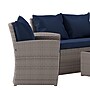 Flash Furniture Aransas Patio Lounge Set, Light Gray/Navy, 4 Piece/Set (JJS351GYNV)~#|#~sp205559587_sc7