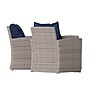 Flash Furniture Aransas Patio Lounge Set, Light Gray/Navy, 4 Piece/Set (JJS351GYNV)~#|#~sp205559594_sc7
