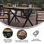 Flash Furniture Finch Commercial Grade X-Frame Outdoor Dining Table, Natural/Gray (SBTB288NAT)~#|#~sp205561441_sc7