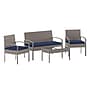 Flash Furniture Aransas Patio Lounge Set, Gray/Navy, 4 Piece/Set (JJS312GYNV)~#|#~sp205561464_sc7
