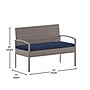 Flash Furniture Aransas Patio Lounge Set, Gray/Navy, 4 Piece/Set (JJS312GYNV)~#|#~sp205561475_sc7