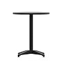 Flash Furniture Mellie Round Metal Indoor-Outdoor Table with Base, 23.5" Diameter (TLH0521BK)~#|#~sp205561492_sc7