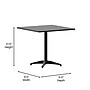 Flash Furniture Mellie Metal Indoor-Outdoor Table with Base, 31.5" Square (TLH0533BK)~#|#~sp205561645_sc7