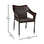 Flash Furniture Ethan Commercial Grade Stacking Patio Chair, Espresso (TTTT02ESP)~#|#~sp205561687_sc7