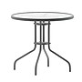 Flash Furniture Bellamy Tempered Glass and Metal Table, 31.5" Round (TLH0702SV)~#|#~sp205562042_sc7