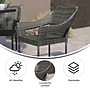 Flash Furniture Ethan Commercial Grade Stacking Patio Chairs, Gray, 2/Pack (2TTTT02GY)~#|#~sp205562099_sc7