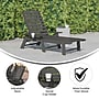 Flash Furniture Monterey Adjustable Adirondack Lounger with Cup Holder, Gray (LEHMP2017414GY)~#|#~sp205562152_sc7