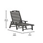 Flash Furniture Monterey Adjustable Adirondack Lounger with Cup Holder, Gray (LEHMP2017414GY)~#|#~sp205562153_sc7