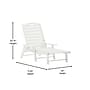 Flash Furniture Monterey Adjustable Adirondack Lounger with Cup Holder, White (LEHMP2017414WT)~#|#~sp205562468_sc7