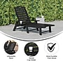 Flash Furniture Monterey Adjustable Adirondack Lounger with Cup Holder, Black (LEHMP2017414BK)~#|#~sp205562641_sc7